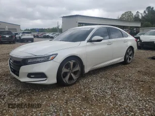 2020 Honda Accord Touring z VIN 1HGCV2F99LA020697, wystawiony jako Copart lot #52010745 z przebiegiem Nie podano mil oraz Szkoda całkowita • Salvage title. Historia ofert i sprzedaży dostępna na DreamBid. Obrazek 1.