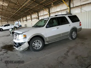2010 Ford Expedition Eddie Bauer with VIN 1FMJU1H50AEA71469, listed as a Copart auction lot 61721535 with 155,652 mi miles and Salvage title. Bid and sale history available at DreamBid. Image 1.