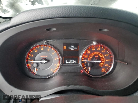 2017 Subaru WRX with VIN JF1VA1B69H9821430, listed as a Copart auction lot 44889635 with 100,827 mi miles and Salvage Title. Bid and sale history available at carsss.com. Image 9.
