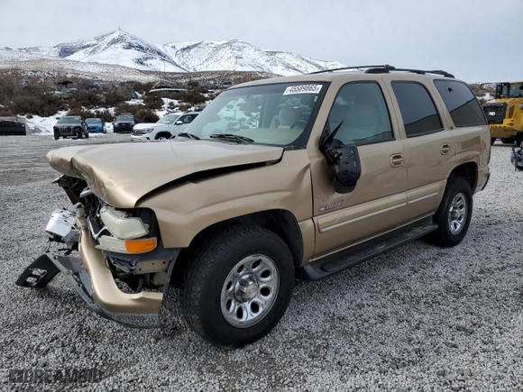 2001 Chevrolet Tahoe LT with VIN 1GNEK13T01J197167, listed as a Copart auction lot 45589865 with 216,391 mi miles and Salvage Title. Bid and sale history available at carsss.com. Image 1.