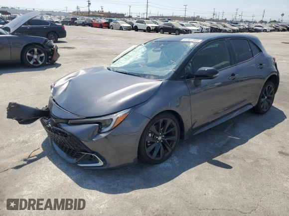 2024 Toyota Corolla Hatchback XSE with VIN JTNC4MBE8R3214341, listed as a Copart auction lot 61961944 with 9,225 mi miles and Salvage Title. Bid and sale history available at carsss.com. Image 1.