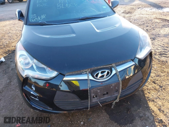 2013 Hyundai Veloster w/Gray Int with VIN KMHTC6AD8DU175342, listed as a IAAI auction lot 41423246 with 1 mi miles. Bid and sale history available at carsss.com. Image 6.