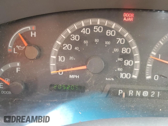1999 Ford F-150 with VIN 1FTRX18W1XKC00918, listed as a Copart auction lot 53830305 with 205,205 mi miles and Salvage title. Bid and sale history available at DreamBid. Image 9.