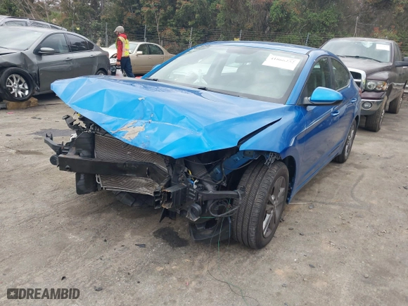 2017 Hyundai Elantra Value Edition with VIN KMHD84LF0HU191288, listed as a IAAI auction lot 41866252 with 40,407 mi miles. Bid and sale history available at carsss.com. Image 17.