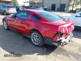 2012 Ford Mustang V6 Premium with VIN 1ZVBP8AM7C5270903, listed as a IAAI auction lot 41631200 with 171,138 mi miles. Bid and sale history available at carsss.com. Image 3.