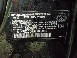 2013 BMW X6 xDrive35i z VIN 5UXFG2C56DL786186, wystawiony jako Copart lot #52513645 z przebiegiem 144 452 mil mil oraz Czysty tytuł • Clean title. Historia ofert i sprzedaży dostępna na DreamBid. Obrazek 14.