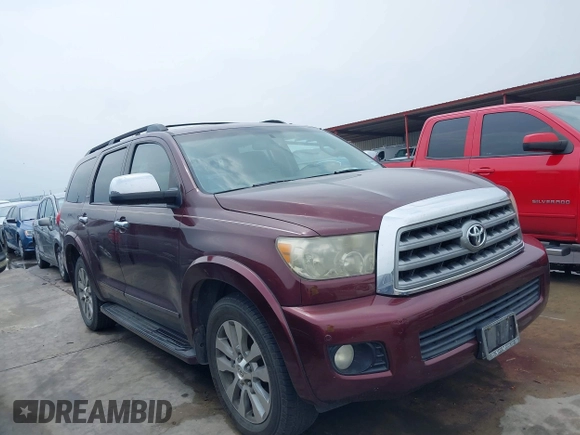 2008 Toyota Sequoia Limited with VIN 5TDZY68A38S012507, listed as a IAAI auction lot 42205161 with 199,709 mi miles and . Bid and sale history available at DreamBid. Image 13.