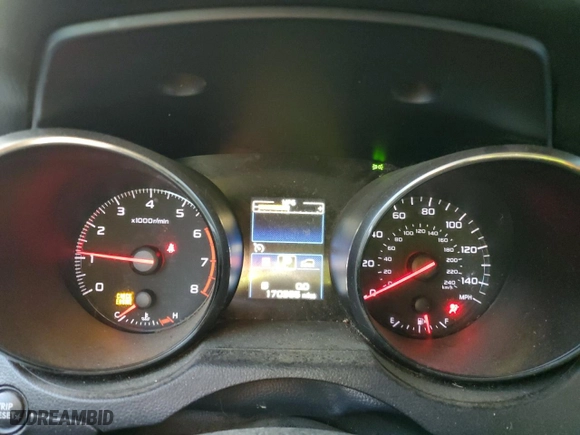 2016 Subaru Outback 2.5i with VIN 4S4BSAAC0G3296269, listed as a Copart auction lot 86888954 with 170,385 mi miles and Salvage Title. Bid and sale history available at carsss.com. Image 9.