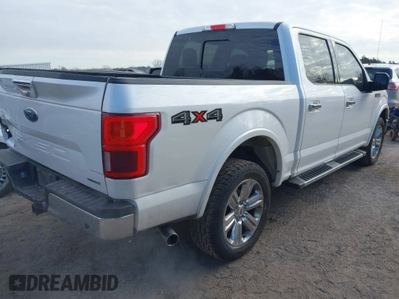 2018 Ford F-150 XL with VIN 1FTEW1EP6JKE65498, listed as a IAAI auction lot 41541186 with 167,974 mi miles and . Bid and sale history available at DreamBid. Image 4.