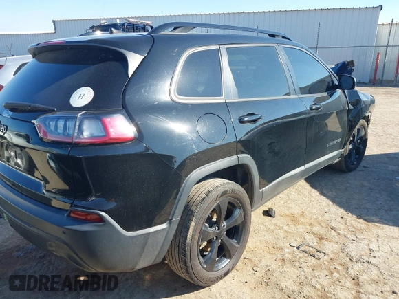 2019 Jeep Cherokee Latitude Plus with VIN 1C4PJLLBXKD339287, listed as a IAAI auction lot 41216180 with 123,265 mi miles. Bid and sale history available at carsss.com. Image 4.