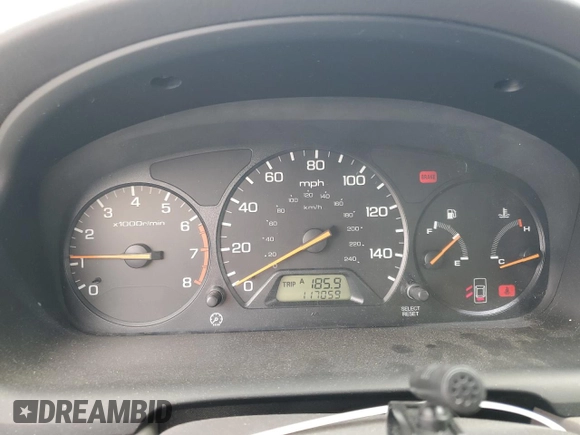 2001 Honda Accord LX with VIN 1HGCG554X1A143892, listed as a Copart auction lot 52162955 with 117,059 mi miles and Salvage title. Bid and sale history available at DreamBid. Image 9.