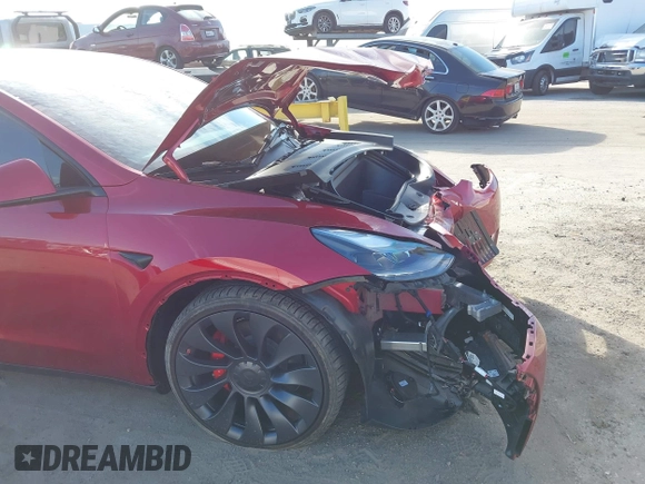 2024 Tesla Model Y Performance with VIN 7SAYGDEF3RF032980, listed as a IAAI auction lot 41619450 with 12,105 mi miles and . Bid and sale history available at DreamBid. Image 19.