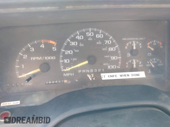 1995 GMC Sierra 1500 with VIN 1GDHC34K7SE549557, listed as a IAAI auction lot 41862529 with 98,437 mi miles and . Bid and sale history available at DreamBid. Image 7.