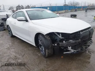 2025 BMW 4 Series 430i with VIN WBA43DA01SCT85324, listed as a IAAI auction lot 41537795 with 773 mi miles and . Bid and sale history available at DreamBid. Image 1.