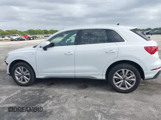 2024 Audi Q3 S line Premium with VIN WA1DECF31R1057900, listed as a IAAI auction lot 42059219 with 27,635 mi miles. Bid and sale history available at carsss.com. Image 15.