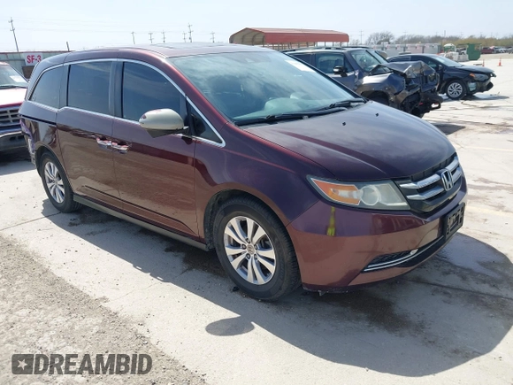 2015 Honda Odyssey EX-L z VIN 5FNRL5H66FB083559, wystawiony jako IAAI lot #41691937 z przebiegiem 101 530 mil mil oraz . Historia ofert i sprzedaży dostępna na DreamBid. Obrazek 1.