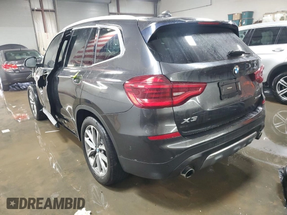 2019 BMW X3 xDrive30i with VIN 5UXTR9C50KLR05045, listed as a Copart auction lot 50721855 with 62,139 mi miles and Salvage Title. Bid and sale history available at DreamBid. Image 2.