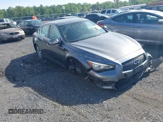 2014 Infiniti Q50 Sport with VIN JN1BV7AR3EM705555, listed as a IAAI auction lot 42221829 with 61,623 mi miles and . Bid and sale history available at DreamBid. Image 1.