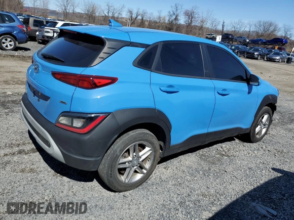 2022 Hyundai Kona SE with VIN KM8K2CAB3NU866257, listed as a Copart auction lot 50492495 with 87,763 mi miles and Salvage Title. Bid and sale history available at DreamBid. Image 3.