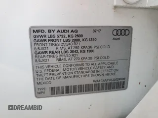 2018 Audi SQ5 Prestige с VIN WA1C4AFY6J2024596, выставлен на аукционе Copart как лот 75256704 с пробегом 86 455 миль миль и Списание • Salvage title. История ставок и продаж доступна на DreamBid. Изображение 16.