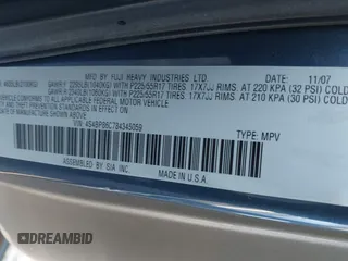 2008 Subaru Outback L.L. Bean with VIN 4S4BP86C784345059, listed as a IAAI auction lot 41411052 with 181,055 mi miles and . Bid and sale history available at DreamBid. Image 9.