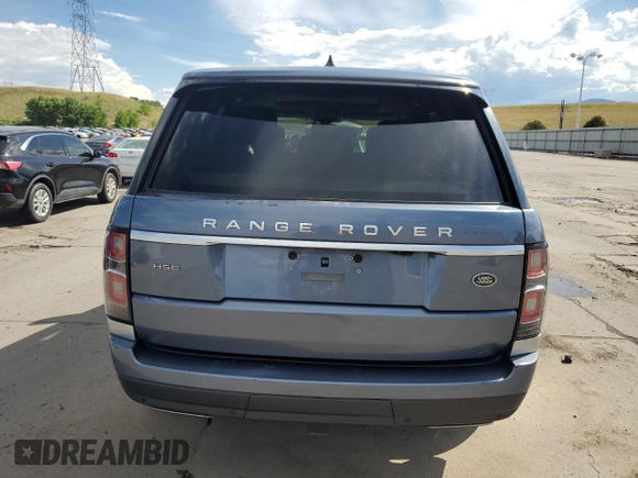 2019 Land Rover Range Rover HSE with VIN SALGS2SV8KA525147, listed as a Copart auction lot 63260595 with 47,219 mi miles and Salvage title. Bid and sale history available at DreamBid. Image 6.