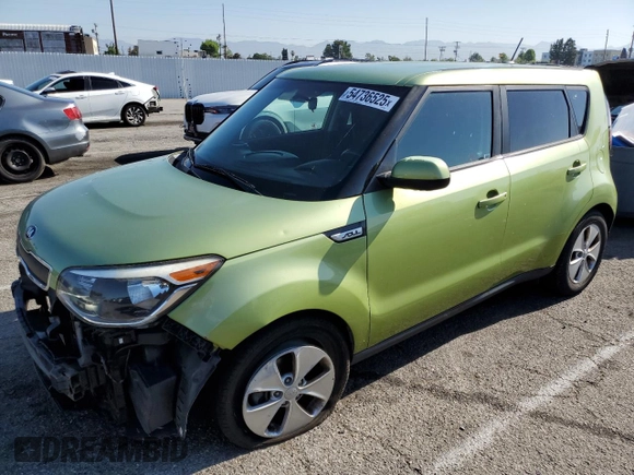 2016 Kia Soul with VIN KNDJN2A20G7835826, listed as a Copart auction lot 54736525 with 166,260 mi miles and Salvage Title. Bid and sale history available at carsss.com. Image 1.