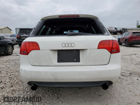 2007 Audi A4 2.0T with VIN WAUSF78E27A172158, listed as a Copart auction lot 57166835 with 217,654 mi miles and Salvage title. Bid and sale history available at DreamBid. Image 6.