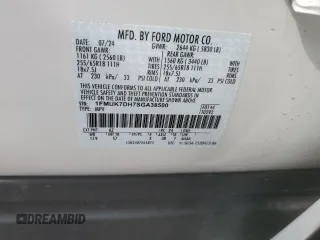 2025 Ford Explorer Active with VIN 1FMUK7DH7SGA38500, listed as a Copart auction lot 52371225 with Not Provided miles and Non Repairable. Bid and sale history available at carsss.com. Image 13.