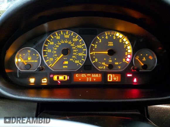 2002 BMW 3 Series M3 with VIN WBSBR934X2EX24732, listed as a Copart auction lot 87181624 with 101,105 mi miles and Salvage Title. Bid and sale history available at carsss.com. Image 9.