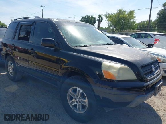 2005 Honda Pilot EX with VIN 5FNYF18475B002951, listed as a IAAI auction lot 42049908 with Not Provided miles. Bid and sale history available at carsss.com. Image 1.