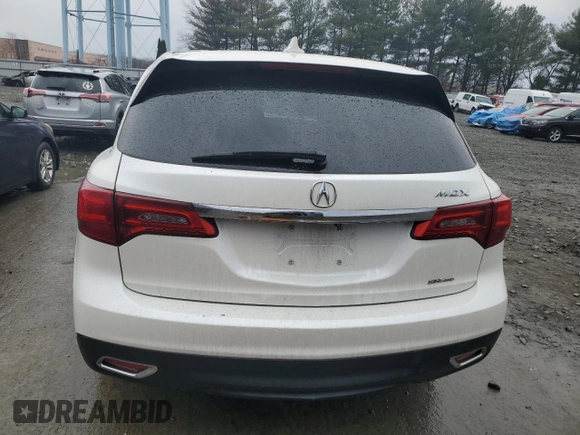 2016 Acura MDX w/Tech with VIN 5FRYD4H44GB054448, listed as a Copart auction lot 46647595 with 97,782 mi miles and Salvage Title. Bid and sale history available at carsss.com. Image 6.