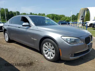 2010 BMW 7 Series 750Li xDrive with VIN WBAKC8C5XAC430699, listed as a Copart auction lot 59539825 with Not provided miles and Salvage title. Bid and sale history available at DreamBid. Image 4.