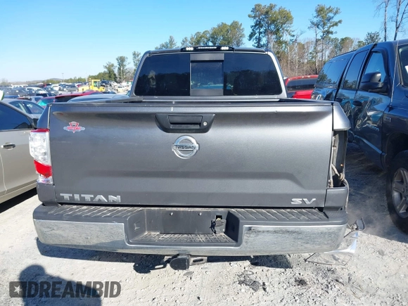 2017 Nissan Titan SV with VIN 1N6AA1EK5HN516884, listed as a IAAI auction lot 41225719 with 109,749 mi miles and . Bid and sale history available at DreamBid. Image 16.