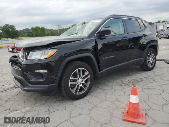 2020 Jeep Compass Latitude z VIN 3C4NJCBBXLT257063, wystawiony jako Copart lot #62596405 z przebiegiem 52 686 mil mil oraz Szkoda całkowita • Salvage title. Historia ofert i sprzedaży dostępna na DreamBid. Obrazek 1.