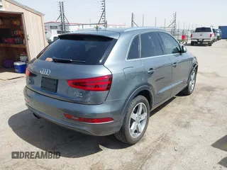 2015 Audi Q3 Premium Plus with VIN WA1EFCFSXFR011133, listed as a IAAI auction lot 42545916 with 82,980 mi miles and . Bid and sale history available at DreamBid. Image 4.