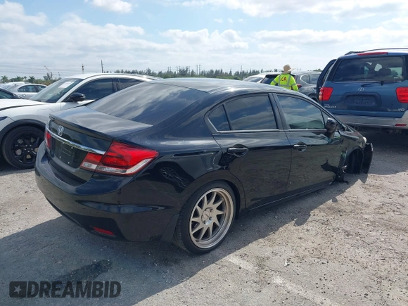 2015 Honda Civic EX-L with VIN 19XFB2F9XFE032914, listed as a IAAI auction lot 42093489 with 79,228 mi miles. Bid and sale history available at carsss.com. Image 4.