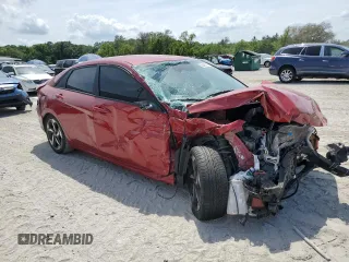 2023 Hyundai Elantra SEL with VIN KMHLS4AG1PU435568, listed as a Copart auction lot 53492005 with Not provided miles and Non repairable. Bid and sale history available at DreamBid. Image 4.