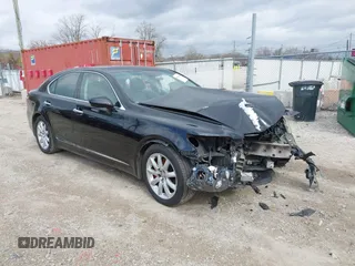 2007 Lexus LS 460 with VIN JTHBL46F075030940, listed as a IAAI auction lot 41962434 with 107,449 mi miles and . Bid and sale history available at DreamBid. Image 1.
