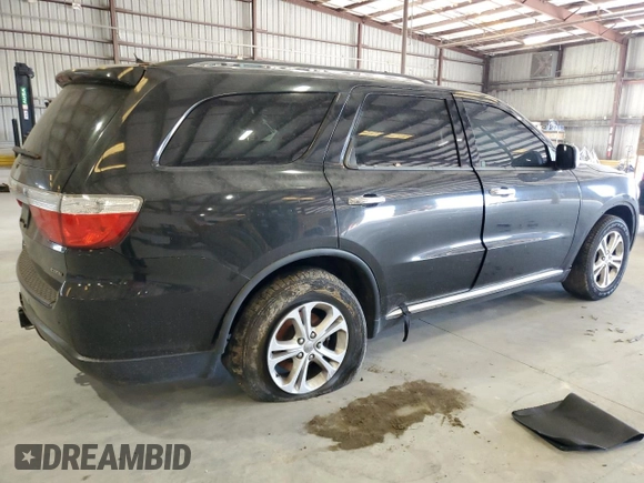 2013 Dodge Durango Crew with VIN 1C4RDHDG5DC617402, listed as a Copart auction lot 58056795 with 180,990 mi miles and Salvage title. Bid and sale history available at DreamBid. Image 3.