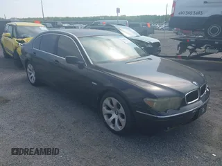 2002 BMW 7 Series 745Li with VIN WBAGN63492DR00406, listed as a IAAI auction lot 42168104 with 141,216 mi miles and . Bid and sale history available at carsss.com. Image 1.