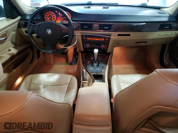 2009 BMW 3 Series 328i with VIN WBAPH77509NM28715, listed as a Copart auction lot 50354365 with 194,826 mi miles and Salvage Title. Bid and sale history available at carsss.com. Image 8.
