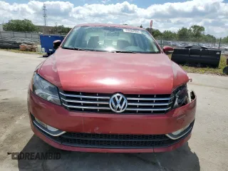 2015 Volkswagen Passat SEL Premium with VIN 1VWCT7A33FC123141, listed as a Copart auction lot 53284595 with 87,450 mi miles and Salvage title. Bid and sale history available at DreamBid. Image 5.