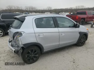 2023 Mitsubishi Mirage Black Edition with VIN ML32AWHJ7PH006897, listed as a Copart auction lot 48814125 with 25,132 mi miles and Salvage title. Bid and sale history available at DreamBid. Image 3.
