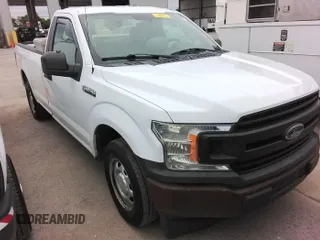 2018 Ford F-150 XL with VIN 1FTMF1CBXJKE26318, listed as a IAAI auction lot 42245398 with 150,272 mi miles and . Bid and sale history available at DreamBid. Image 1.