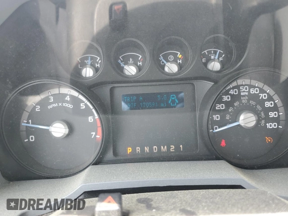 2015 Ford F-250 XLT with VIN 1FT7X2B68FED35574, listed as a Copart auction lot 53776475 with 170,591 mi miles and Salvage Title. Bid and sale history available at DreamBid. Image 9.