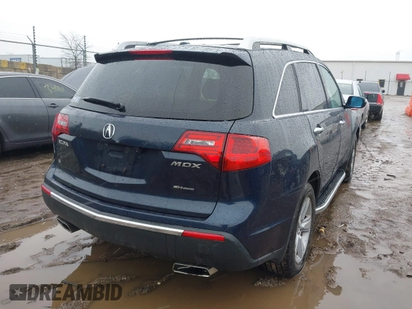 2011 Acura MDX Tech Pkg with VIN 2HNYD2H62BH523444, listed as a IAAI auction lot 41734780 with 238,880 mi miles. Bid and sale history available at carsss.com. Image 4.