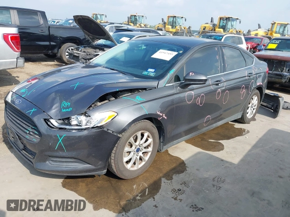 2016 Ford Fusion S with VIN 3FA6P0G7XGR351474, listed as a IAAI auction lot 41947455 with 135,697 mi miles. Bid and sale history available at carsss.com. Image 2.