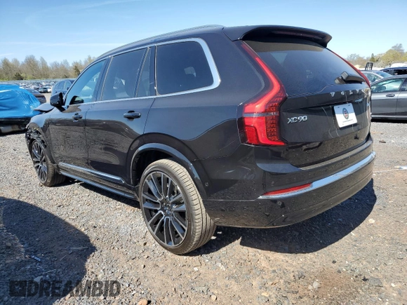 2025 Volvo XC90 with VIN YV4062PGXS1375711, listed as a Copart auction lot 52612965 with 40 mi miles and Salvage Title. Bid and sale history available at DreamBid. Image 2.