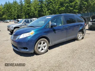 2011 Toyota Sienna XLE with VIN 5TDDK3DC3BS012189, listed as a Copart auction lot 60259875 with 155,407 mi miles and Salvage title. Bid and sale history available at DreamBid. Image 1.